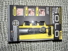 Micro Touch Solo Titanium Grooming Trimmer for Men Black Brand New