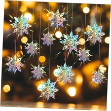 18PCS Snowflake Christmas Snowflakes Decorations, Hanging Garland for