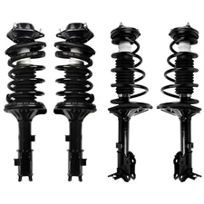 Set of 4 Front Rear Complete Struts With Coil Spring For 2000-05 Hyundai Accent