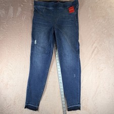 Spanx Distressed Denim Leggings Medium Wash Jeans Leggings XL NWT