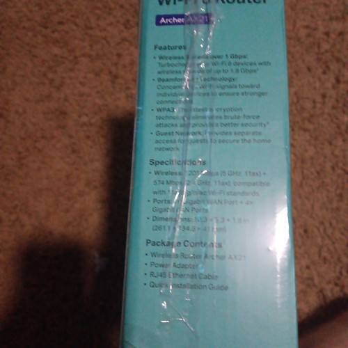 TP-Link AX1800 WiFi 6 Router V4 (Archer AX21) Dual Band Wireless Internet Router - Photo 4/5