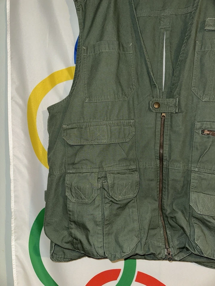 5.11 Tactical Vest Series 80001 Army Green Hunting Cargo Mens XL Conceal Carry - Image 3 of 4