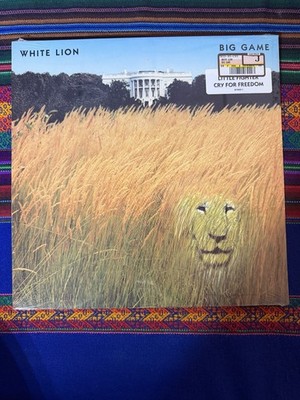 White Lion Big Game 1989 LP Hard Rock Vinyl Glam Metal Record Atlantic New