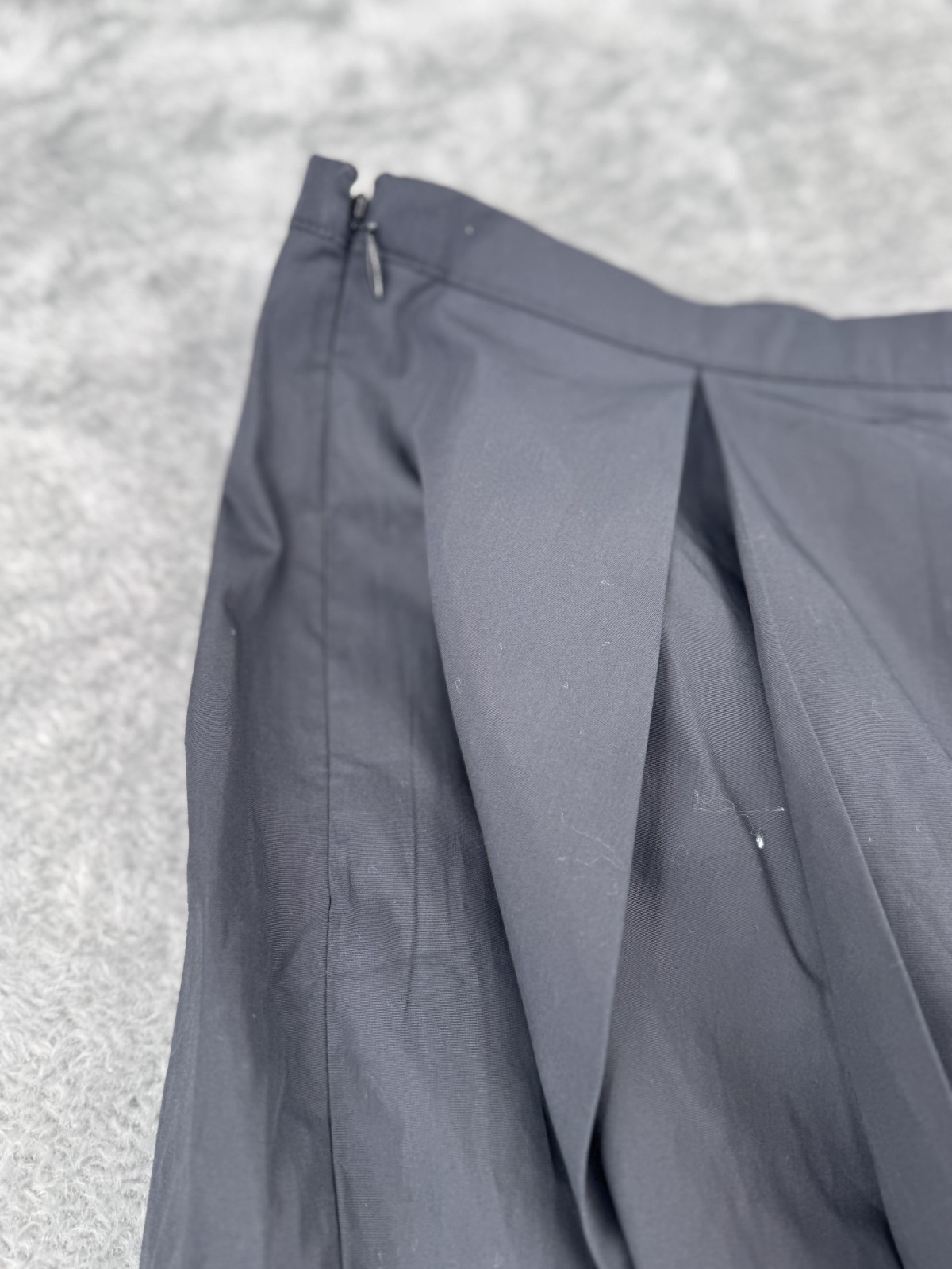 M&S Womens UK 12 Long Black Pleated A Line Midi Skirt Smart Office NWOT image 7