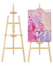 Adjustable Wooden Painting Easel Art Stand Hold up to 48'' Canvas for Wedding