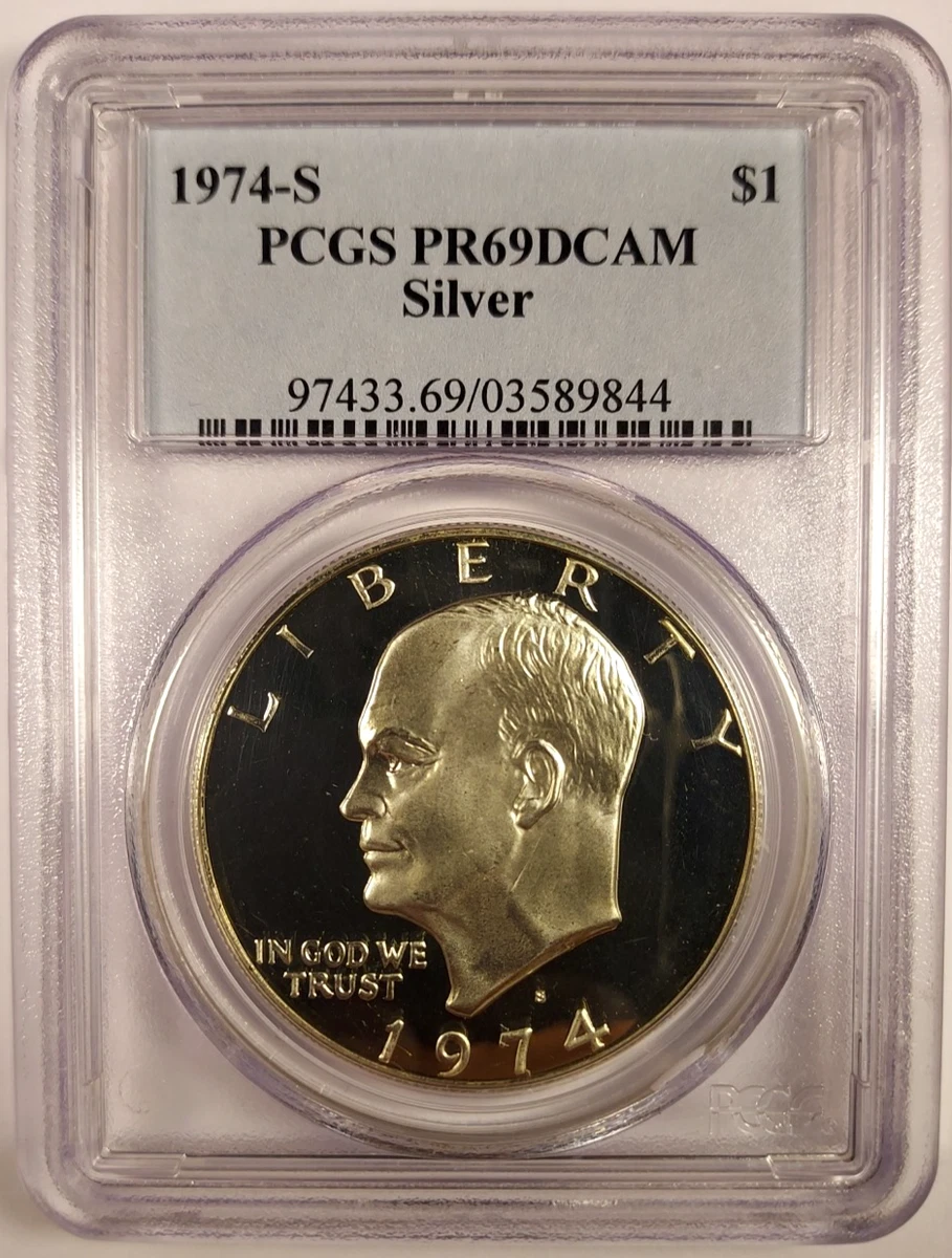 PR 69 Graded 1974 Eisenhower Dollars (1971-1978) for sale | eBay