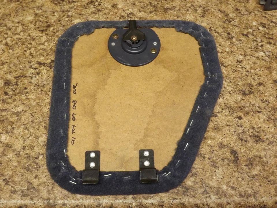 89-95 OEM Toyota Extra Xtra Cab Pickup truck rear compartment bottom cover blue  - Image 2 of 3