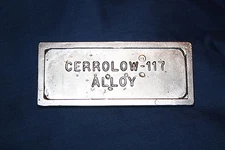 Cerrolow 117  Low Temperature Alloy - 1 lb. Ingot