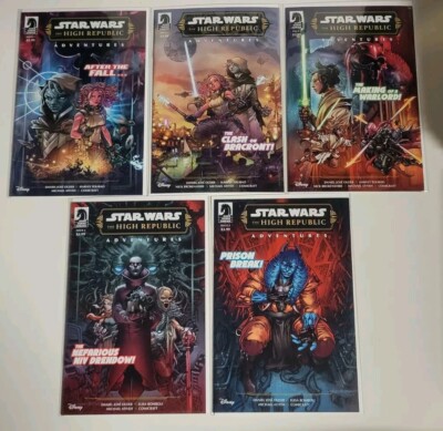 Star Wars: High Republic Adv Phase III 2023 #1-5 VF+ ARC SET DARK HORSE COMICS