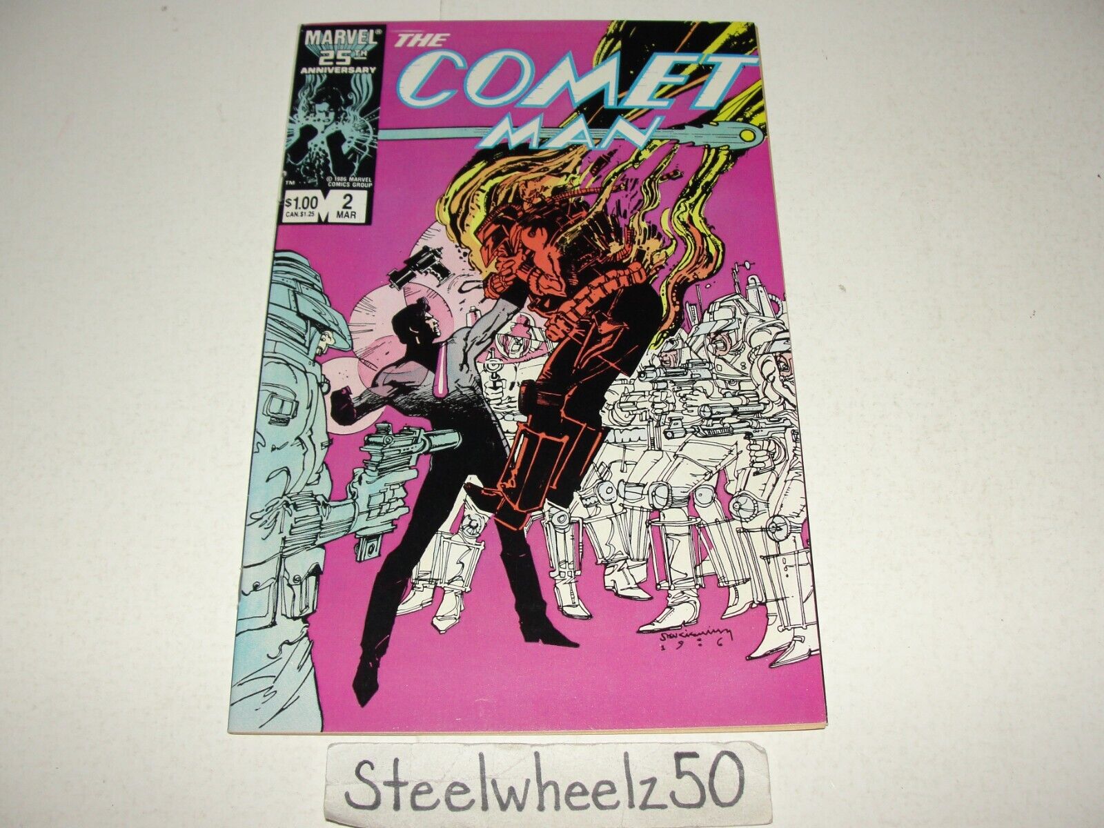 Comet Man #2 Comic Marvel 1987 Bill Sienkiewicz Cover Kelly Jones Bill Mumy