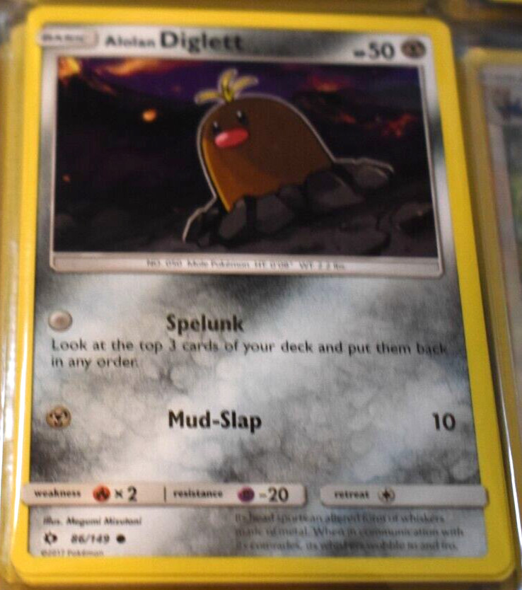 Alolan Diglett 86/149 Sun & Moon Base Set Pokemon Trading TCG Game Cards NM/MINT