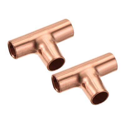 T Kupfer Fitting 3 Wege Schweißen Dichtung 1/4 Zoll ID für HLK Klimaanlage Set 2