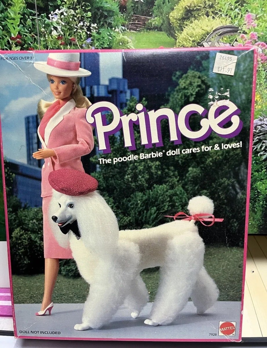 Vintage Barbie DOG PRINCE THE POODLE BARBIE DOG CARES FOR NRFB MIB