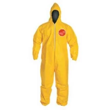 XL-DuPont Tyvek Tychem QC127S Chemical HAZMAT Protective Coverall Suit