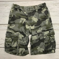 Old Navy Boys 8 Camo Cargo Shorts Adjustable Waistband