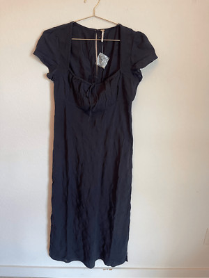 FREE PEOPLE Natalya Solid Midi Dress Size Large NWOT