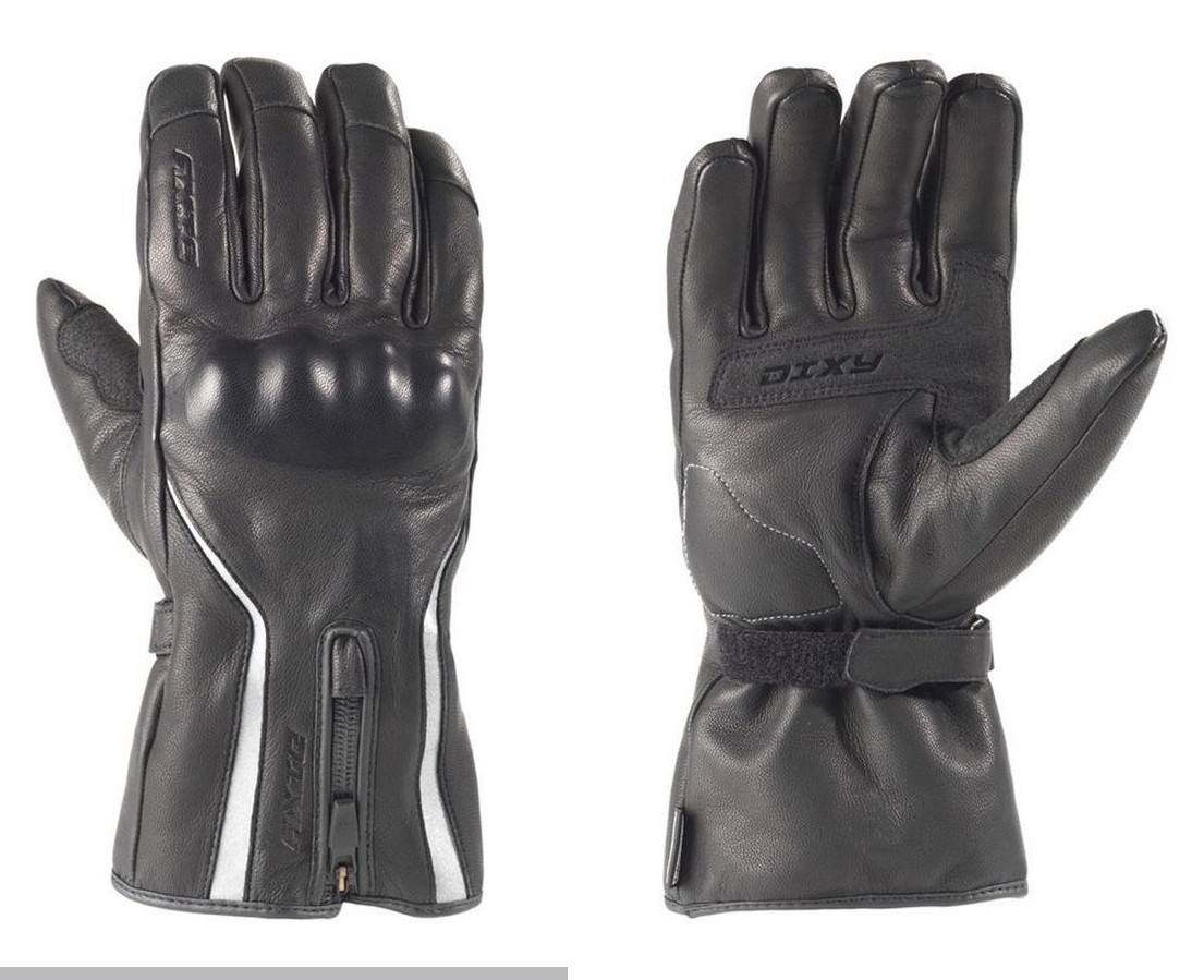Gants moto cuir homme DIXY Freeze hiver noir premium taille 9