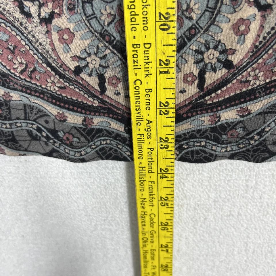 Top floral de azúcar vainilla para mujer 1X cuello en V manga 3/4 estampado gráfico tatuaje Y2K Foto 4 de 4