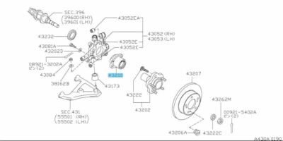 NISSAN Genuine OEM 300ZX Z32 1990-1996 Rear Axle Inner Bearing