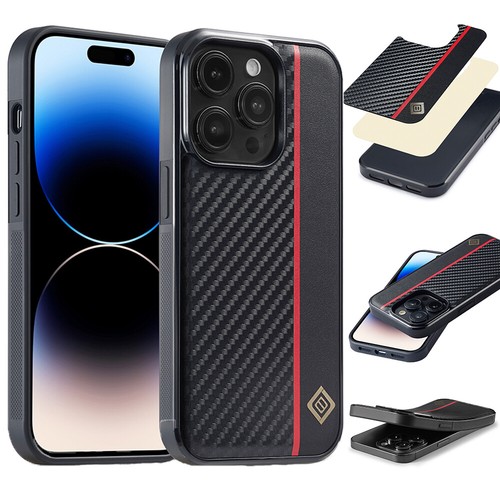 For iPhone 15 Pro Max 14 13 12 11 XR 6 Leather Arder Phone Case Slim Shockproof
