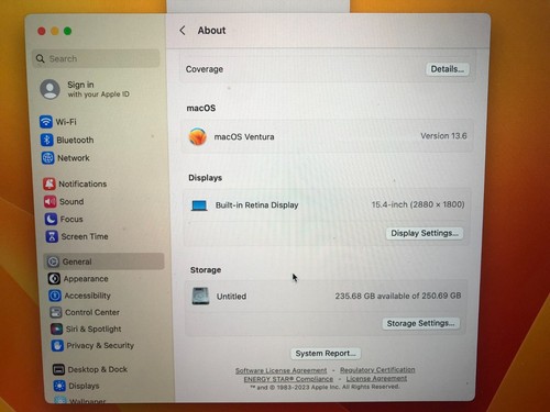 MacBook Pro 15 " A1707 2017 Motherboard i7 16GB 256SSD 820-00928-04 Grade A - Picture 4 of 9