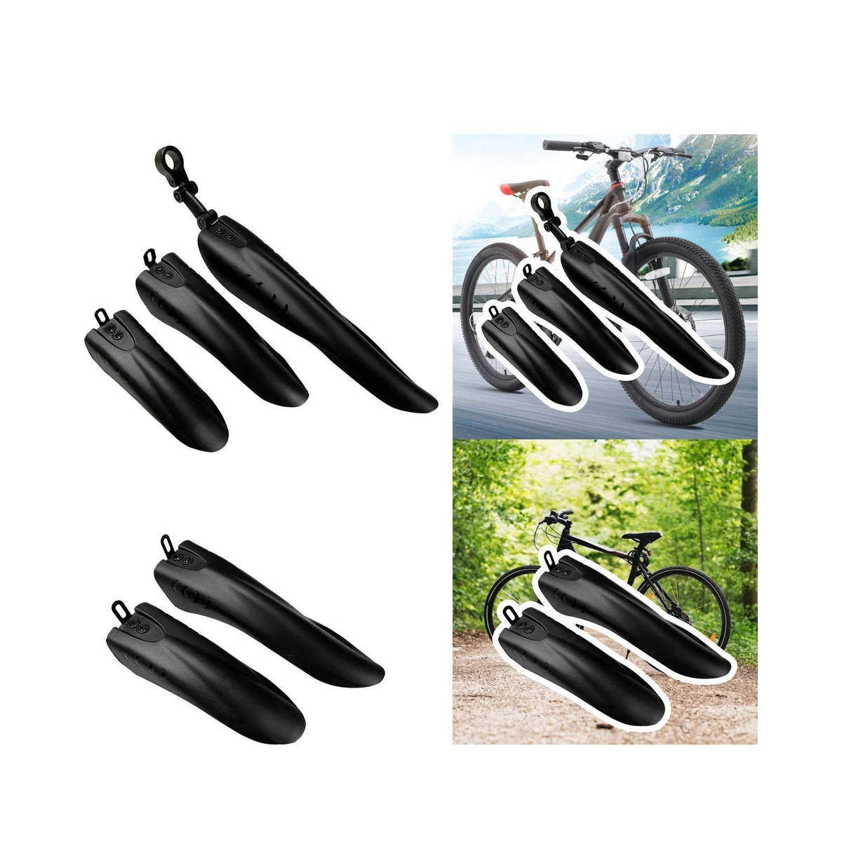 Bike Mudguard Front Rear Set Bicycle Mud Guard for Sports Outdoors
