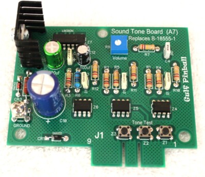 NEW Tone Board for Gottlieb System 1 - Part B18555-1 | eBay