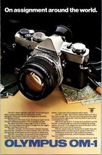 1979 Olympus Camera Vintage Color Print Ad Film 35mm OM-1 Ephemera Photoraphy