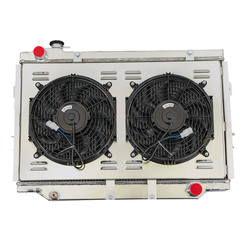 Cubierta de ventilador de radiador de 4 filas para Toyota Land Cruiser Lexus LX450 1993-1997 4,5 L MT Foto 2 de 4