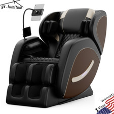 Zero Gravity Massage Chair Recliner with Full Body Air Pressure  Heating Brown