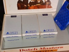 1 Vintage White Box Delta Airlines Playing Cards Deck Sealed free shipping