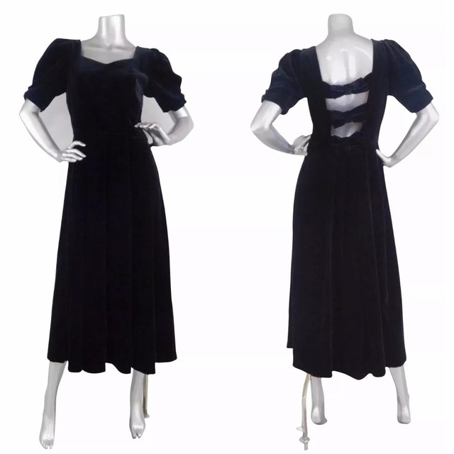 laura ashley black dress