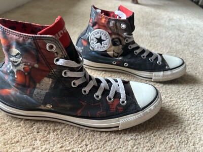 Converse Harley Quinn Hightop All Star Chuck Taylor Shoes Women Sz Men Sz 