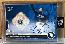 2021 TOPPS NOW #402B WANDER FRANCO RAYS ROOKIE Debut BLUE AUTO BASE RELIC 10/49