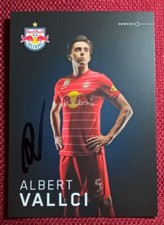 Autogramm von Albert Vallci (FC RB Salzburg), Farbbild-Karte, Postkartengr&ouml;&szlig;e