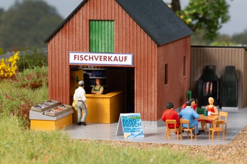 11475 Auhagen Assembly Kit Farm Shop Fish Scale H0 1:87 - Picture 5 of 5