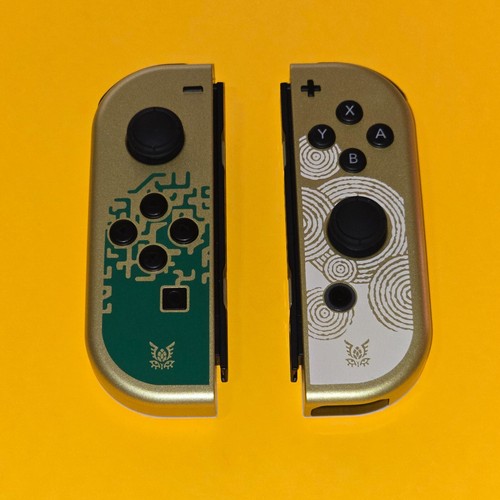 Zelda Tears of the Kingdom Nintendo Switch OLED Joycons Izquierda Derecha Oficial Excelente - Imagen 6 de 53