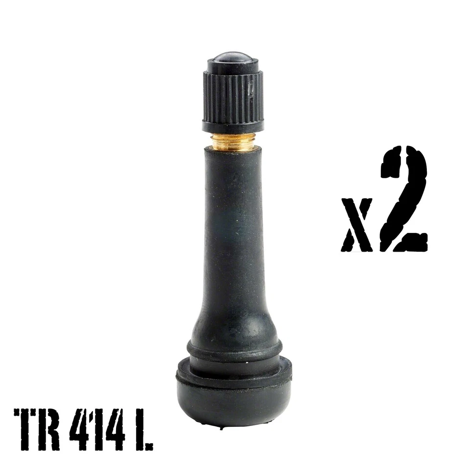 lot de 2 valves de roue TR414L pour jantes tôle et alu automobile - NEUF - Photo 1/1