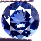 TANZANITE 1.53ct IF~FLAWLESS NATURAL TANZANITE BEST BLUE PERFECT ROUND GEMSTONE
