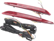 Tesla Model 3 Rear Bumper Fishbone Style Taillight Rear Bumper Reflectors, 2017-