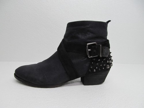 Vince Camuto Marcin Black Leather Spikes Studded Bootie Women's size 10 B - Picture 3 of 10