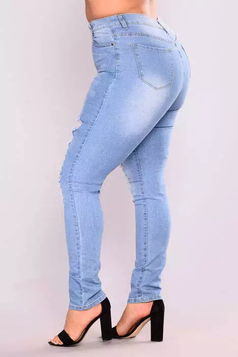 Fantasea Nights High Rise Jeans Light Blue NEW Size 3X eBay