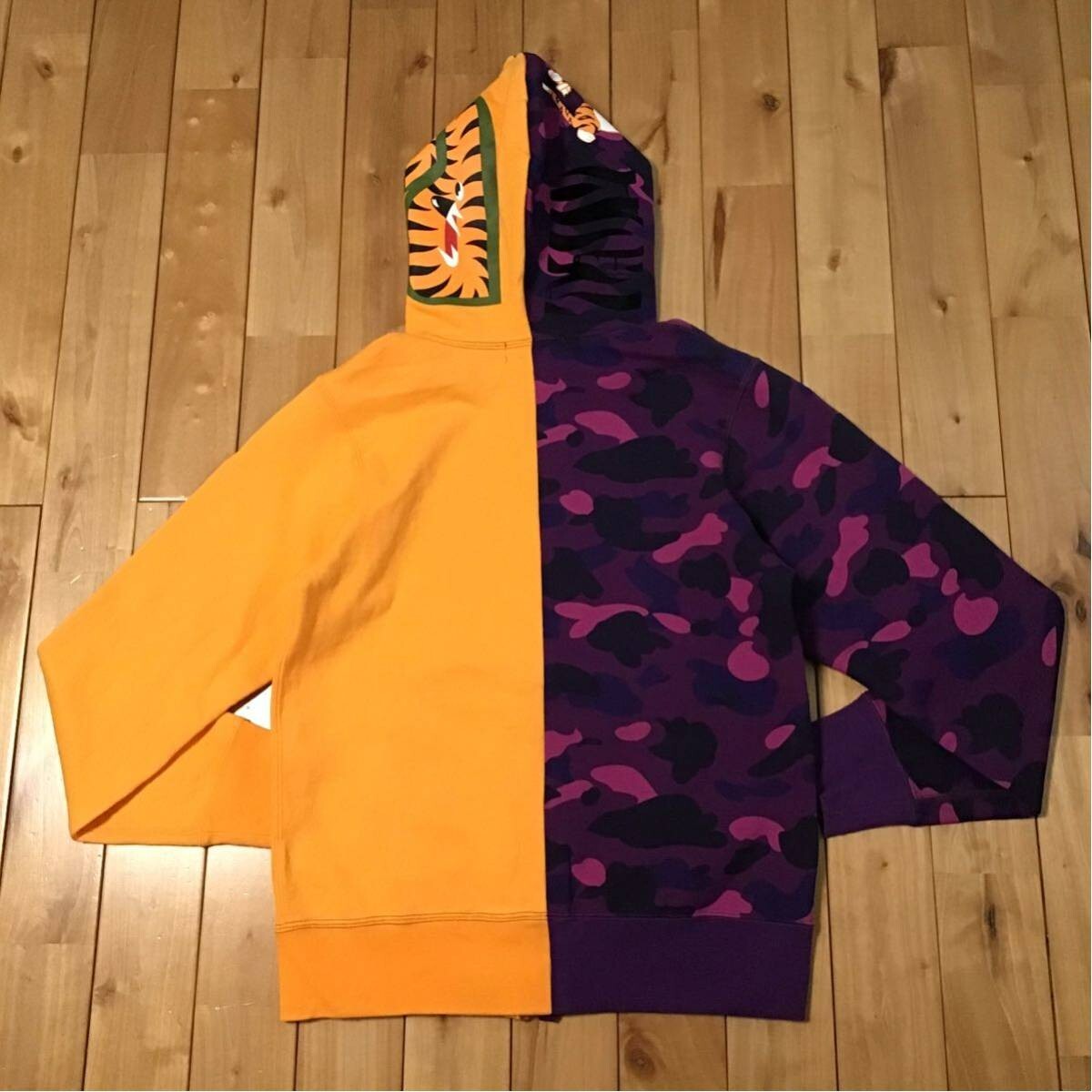 BAPE Camo purple hoodie tiger　タイガー　パーカー BAPE Color Camo Tiger Full Zip Hoodie Purple Men's - US