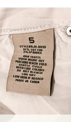 NWT American Bazi White HW Distressed Skinny Jeans women's/juniors Size 5. NS-6 - Picture 6 of 10