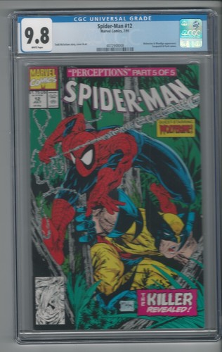 Spider-man #12 CGC 9.8 NM/MT Marvel Comics 7/91 Todd McFarlane Wolverine Wendigo