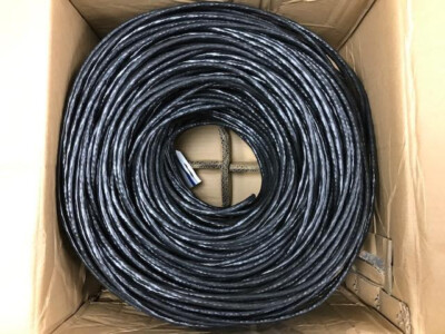 Tripp Lite 1000ft Cat6a 10G Solid Core UTP Ethernet Cable Black N223-01K-BK