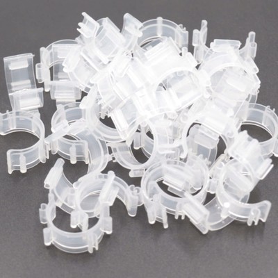 80 PCS Clear Plastic Sewing Bobbin Clips Thread Clamps for Embroidery Supplies
