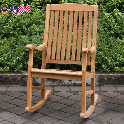 Member'S Mark Teak Porch Rocker Crafted of 100% grade-A teak wood