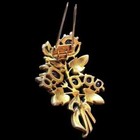 TRIFARI Alfred Philippe Amethyst Crystal Blue Enamel Bell Flower Floral Clip/Pin — photo 9