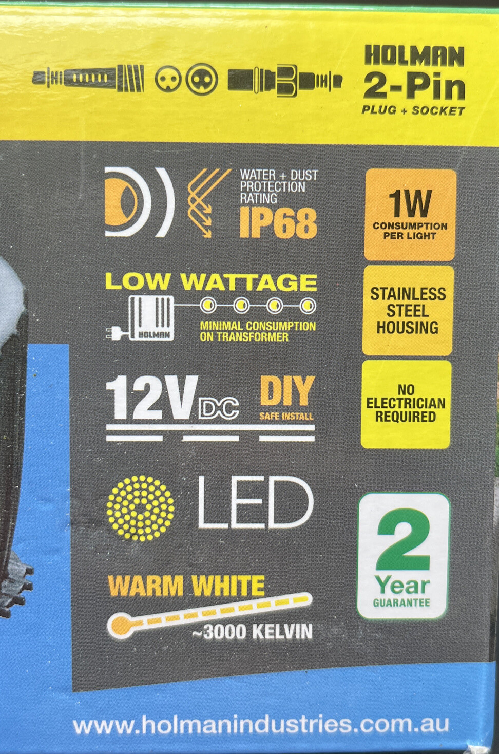 Holman Warm White Pond Light W/ Transformer 3 Pack Low Wattage Starter